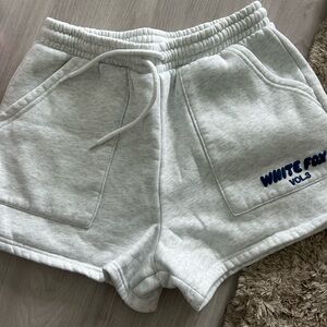 White Fox Boutique Gray Athletic Shorts with Elastic Waistband